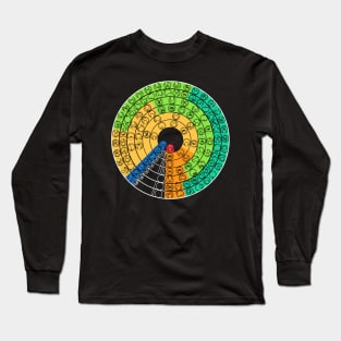 Gallifreyan Periodic Table of the Elements, v.2 (dark) Long Sleeve T-Shirt